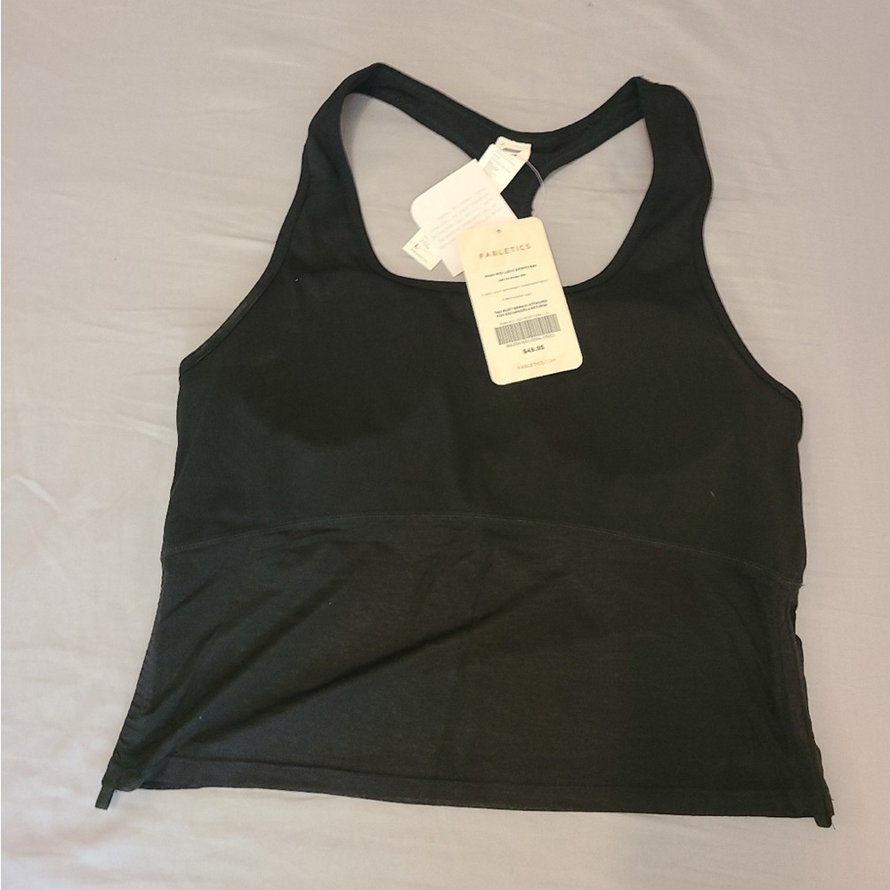 NEW Fabletics Ryan MIDI Logo Sports Bra L